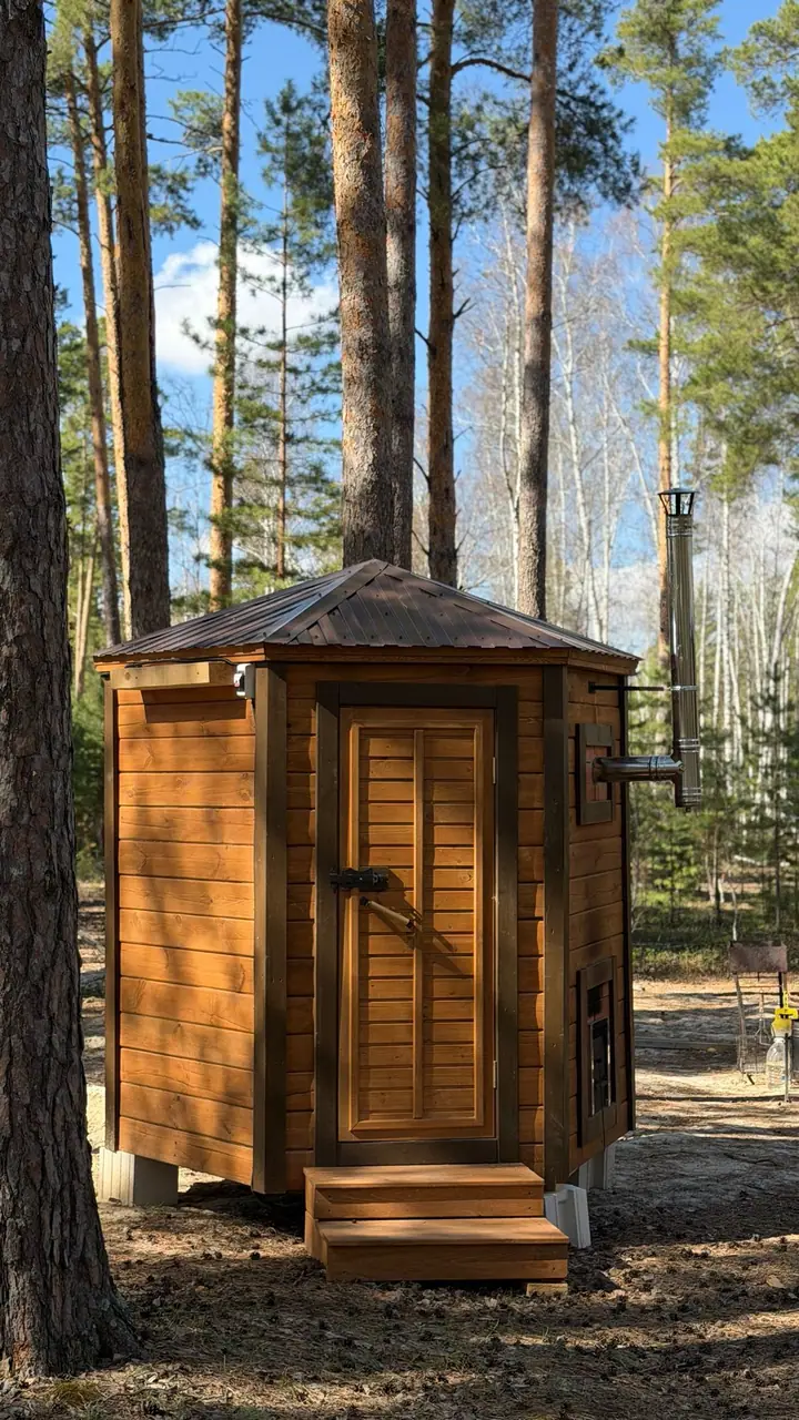 База отдыха «Остров» — Домик у бани и в лесу — фото 19